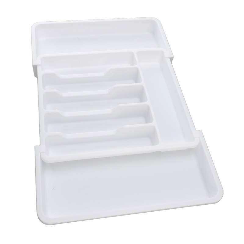Expandable Utensil Tray Multi Compartments Space Saving Expandable Kitchen Drawer