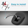 Partsam 5pcs 12LEDs Smoke/White Cab Roof Top Marker Running Lights