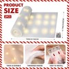 hatisan 2 Sets LED Christmas Fake Snow Blanket Roll with