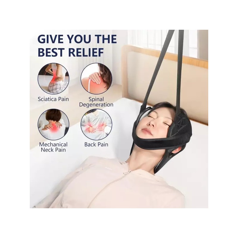 이어 홀 경추 견인 장치 조절 가능한 목 및 자세