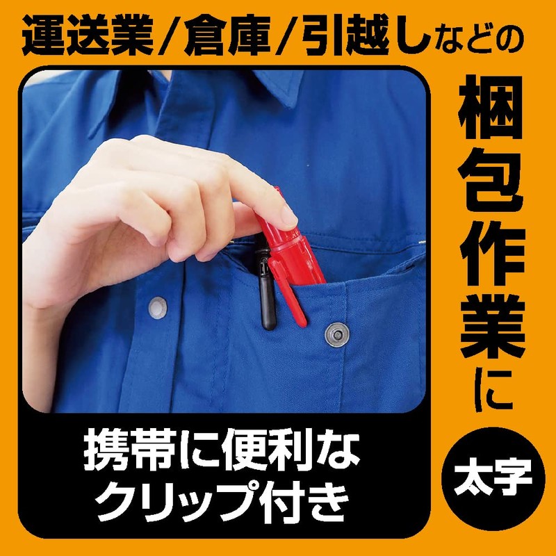 Zebra B-P-YYSB6-BK Permanent Pens, McKnock, Bold Point, Black, 10 Pens