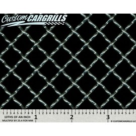 CCG 6"x36" Aluminum 0.50 Woven Wire Grill Mesh Sheet - Silver