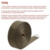LEDAUT 2" x 50' Titanium Exhaust Heat Wrap Roll for