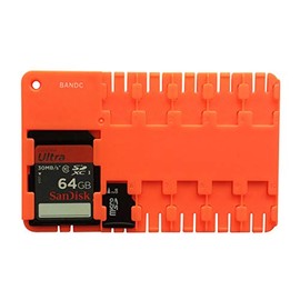 Bandc 2pcs Red Micro Sd/sdhc/sdxc Card Storage Holder Case (Memory Card Not Included)