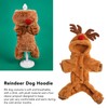 Reindeer Dog Hoodie Interesting Soft Warm Dogs Winter Pajamas for