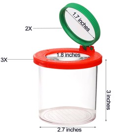 Coloch Set of 10 Insert Bug Viewer for Kids, Magnifying Insect Box with Fake Spider, Bug Magnifier Container Critter Insect Bug Cage Bug Jar Bug Viewer Collecting Kit Bug Catcher Set