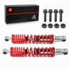 Front Shocks Absorber Red Spring & Bolt lock Nut Compatible