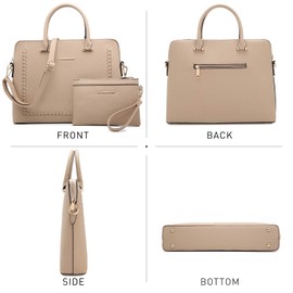 Dasein Laptop Bag for Women 14 Inch Computer Shoulder Bag Large Capacity Messenger Bag Business Office Professional Work Tote