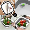 Collapsible Cutting Board,HI NINGER Camping cutting board with knife,Multifunctional Kitchen
