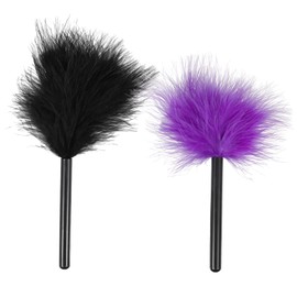 Ipetboom Professional Plush Puff Pcs in Purple Black Body Loose Puff Makeup Tool Set