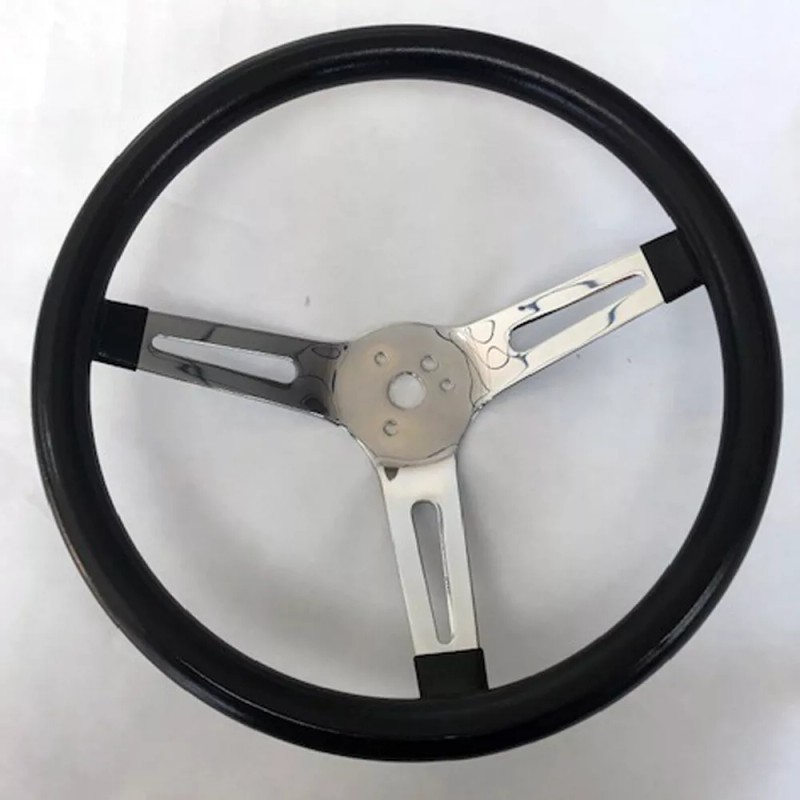 Grant Impala Chevelle Camaro Nova Black Chrome Spokes Steering Wheel