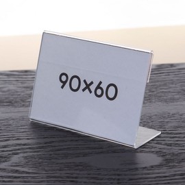 Acrylic POP stand price tag menu board transparent stand 9x6 Horizontal stand-9x6cm 13ea