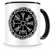 Samunshi® Vegvisir with Knot B Coffee Cup Tea Cup Vikings