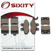 Sixity Front Rear Organic Brake Pads 2008-2014 for Piaggio MP3