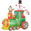 Udorich Christmas Inflatables Train for Heartwarming Holiday Cheer, Bright White