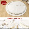 Hommtina Christmas Tree Skirt 48 Inches White Tree Skirt,Christmas Tree