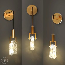 United Illumination Crystal Wall Sconce - Unique Crystal Wall Sconces to Create a Beautiful Focal Point - (Set of 1)