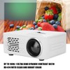 814 Mini Poratble Projector White Housedhold Projector 1080P Support for