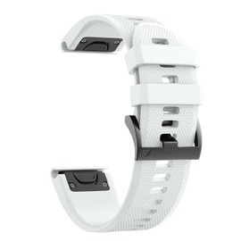 NotoCity Compatible Fenix 5 Band 22mm Width Soft Silicone Watch Strap for Fenix 5 Plus/Fenix 6/Fenix 6 Pro/Fenix 7/exip/Forerunner 935/945/Approach S60/Quatix 5(White)