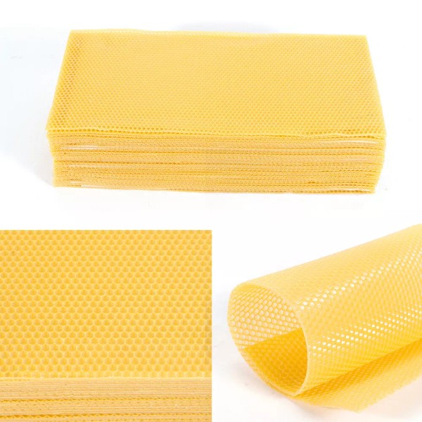 Unbranded/Generic 30Pcs Honeycomb Foundation Honey Bee Extract Natural Bee Wax