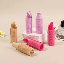 Product Detail Reference 2개입 에어 뱅스 컬링 롤러 모발 뿌리 높이기 볼륨감 부여 두꺼운 머리와 얇은 모두에 적합한 헤어 디자인 [녹색] 2-Pack Air Bangs Curling Roller for Adding Volume and Lifting Roots, Suitable for Both Thick and Thin Hair [Green]