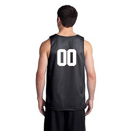 Custom Basketball Jersey - Numbers Only (Large, Black)
