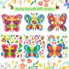 HOWAF 24 Pieces Spring Butterflies Craft Stickers Make Your Own