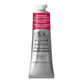 Winsor & Newton Tubo de acuarela profesional, 37ml, carmesí alizarina permanente