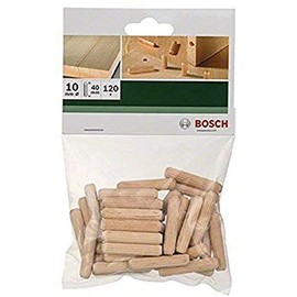 Bosch 120 x Wooden Dowels 10 x 40 mm