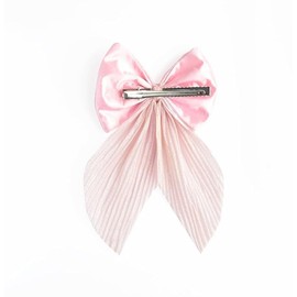 AL KASEEN Hair Bow Tie Clips, 30 Pack, Elastic Hair Ties for Women and Girls, Black (Pink)