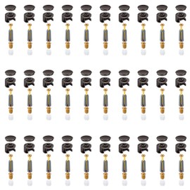 Furniture Connector Eccentric Cabinet Connector Set Furniture Cabinet Connector with Cover Edge and Screw Nuts for Furniture Cabinet Wardrobe 30 Pieces