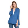 Women's 3/4 Sleeve Extra Soft Open Front Casual Flowy Viscose