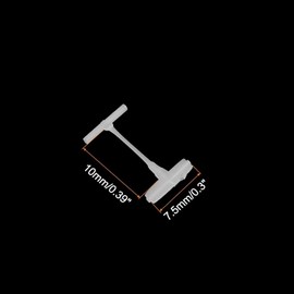 TOP-VIGOR 2000Pcs Tagging Barbs, 10mm Tagging Gun Fasteners, 0.39Inch Tag Pins, Plastic Standard Label Gun Price Tagging Barbs for Garment Price Tag Label, White