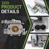 Carbbia 309376002 Carburetor w/Tune up Kit for Ryobi RY3714 RY3716