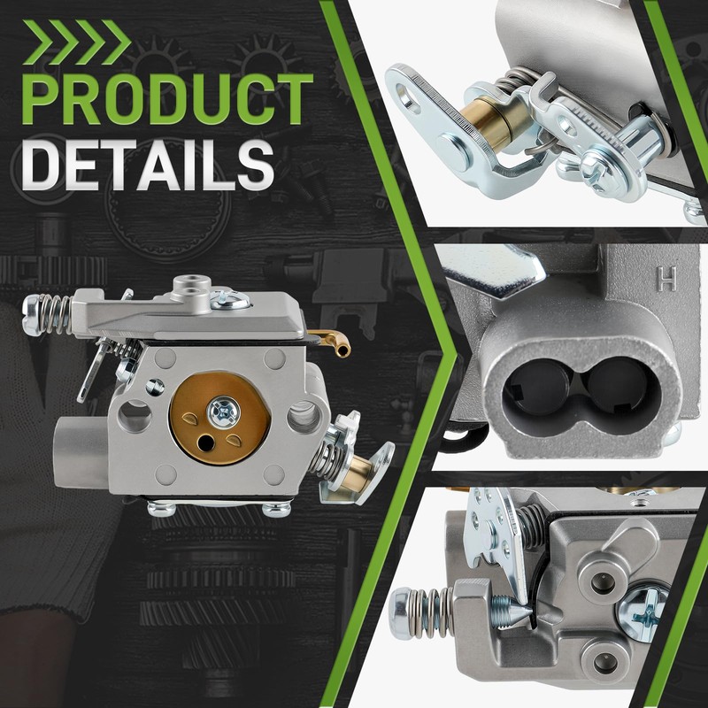 Carbbia 309376002 Carburetor w/Tune up Kit for Ryobi RY3714 RY3716