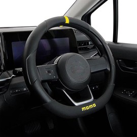 TRACK Truck MOMO Momo Steering Wheel Cover Steering Wheel Cover D Shape Flat Bottom Oval Steering Wheel Cover ITALY Milan Yellow