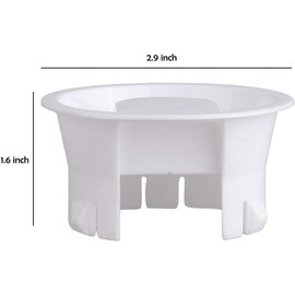 2Pcs White Glass Water Pitcher Lids Food Grade Plastic Anti-Dust Splash Resistant Stoppers Covers for Beverage Carafe Glass Pouring Pitcher Beverage Serveware, Carafes