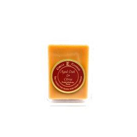 Circle E Candles Wax Melt Cubes, Aged Oak & Citrus Scent, Pack of 6 Wax Melt Cubes, Extra Small Size 3oz, Made in USA