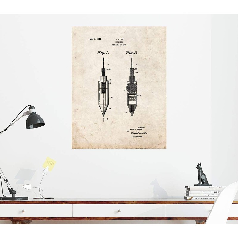 Plumb Bob Patent Print Old Look (5" x 7") M15101