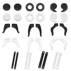 SooGree 16 Pairs Anti-slip Silicone Ear Grips, Eyeglass Holder Ear Hooks Keep Glasses from Slipping, Temple Tips Sleeve Safety Eyewear Retainers for Glasses(8 types)