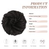 FESHFEN Messy Bun Hair Pieces - Large Wavy Curly Elastic