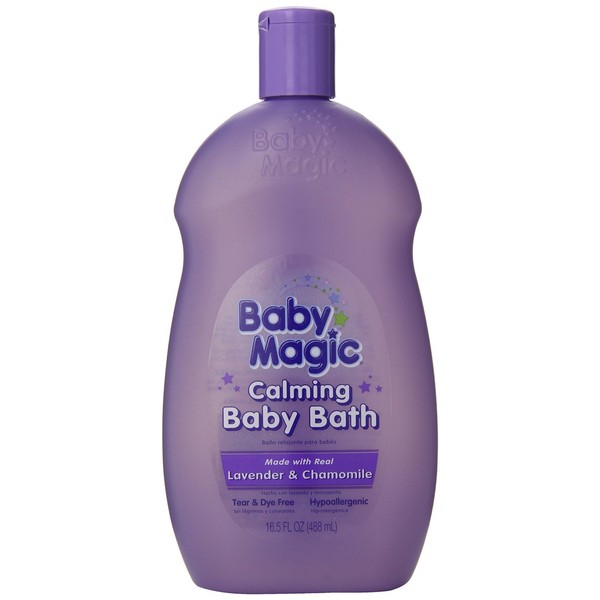 Baby Magic Calming Baby Bath 16.5 Ounce Lavender And Chamomile (488ml) (2 Pack)