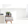 Ecopots Amsterdam Mini Durable Indoor/Outdoor Modern Round Recycled Plastic Planter