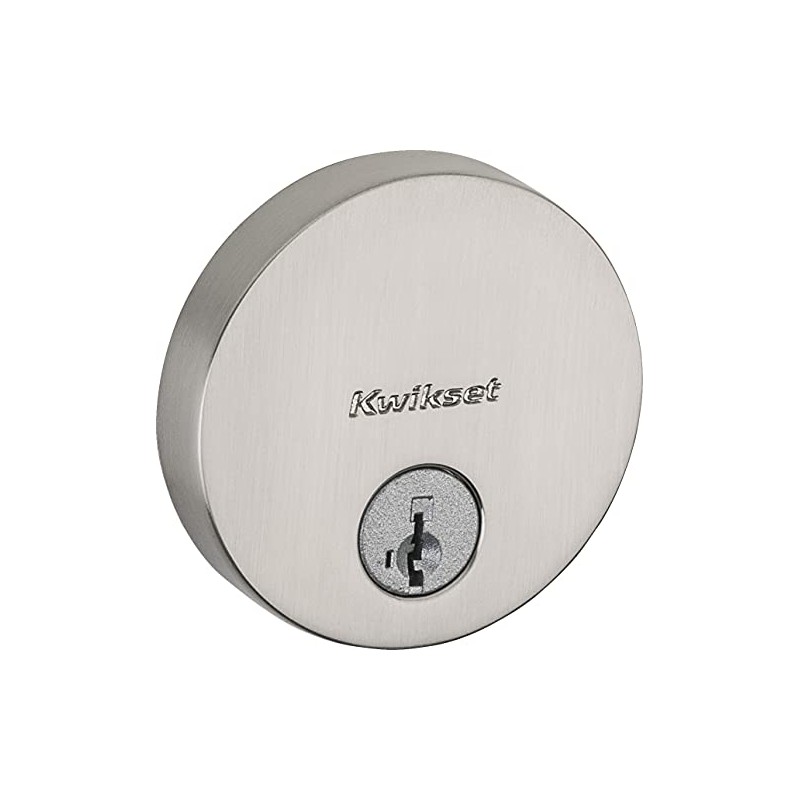 Kwikset 92580-016 Deadbolt, Satin Nickel, Key Lock, 20-Inch