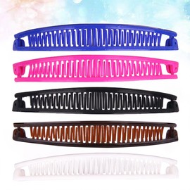 FOMIYES 10 Piezas Agarre De Pasadores Peines Clincher Peines Banana Peines De Plátano Peine De Plátano Para El Cabello Pinza Para El Cabello Versión Coreana Novia Cola De Caballo