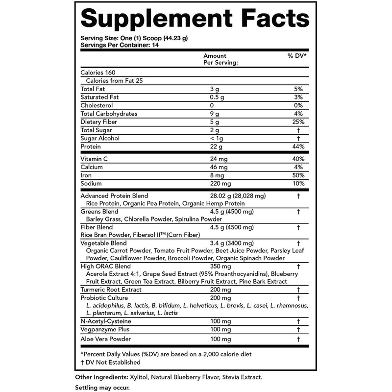 Olympian Labs Ultimate Greens Protein 8 in 1. Plant Protein,