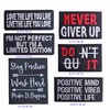 6Pieces Positive Affirmation Sayings Iron On Patch, Custom Trendy Motivation