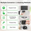 SUBPOT Smart Keyless Entry Door Lock with 2 Knobs,Front Door