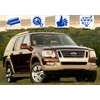 CONGCONG for Front Grill Emblem+Tailgate Emblem 7 inch American Flag