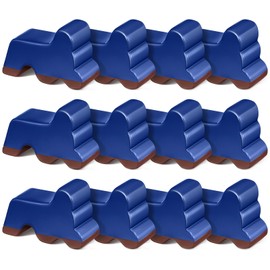 Kigeli 12 Pcs Resin Pot Feet for Outdoor Planters 3 Inch Long 1.5 Inch Tall Flower Handmade Elevator Plant Feet Frost Proof Lifter for 14-20 in Pot(Royal Blue)